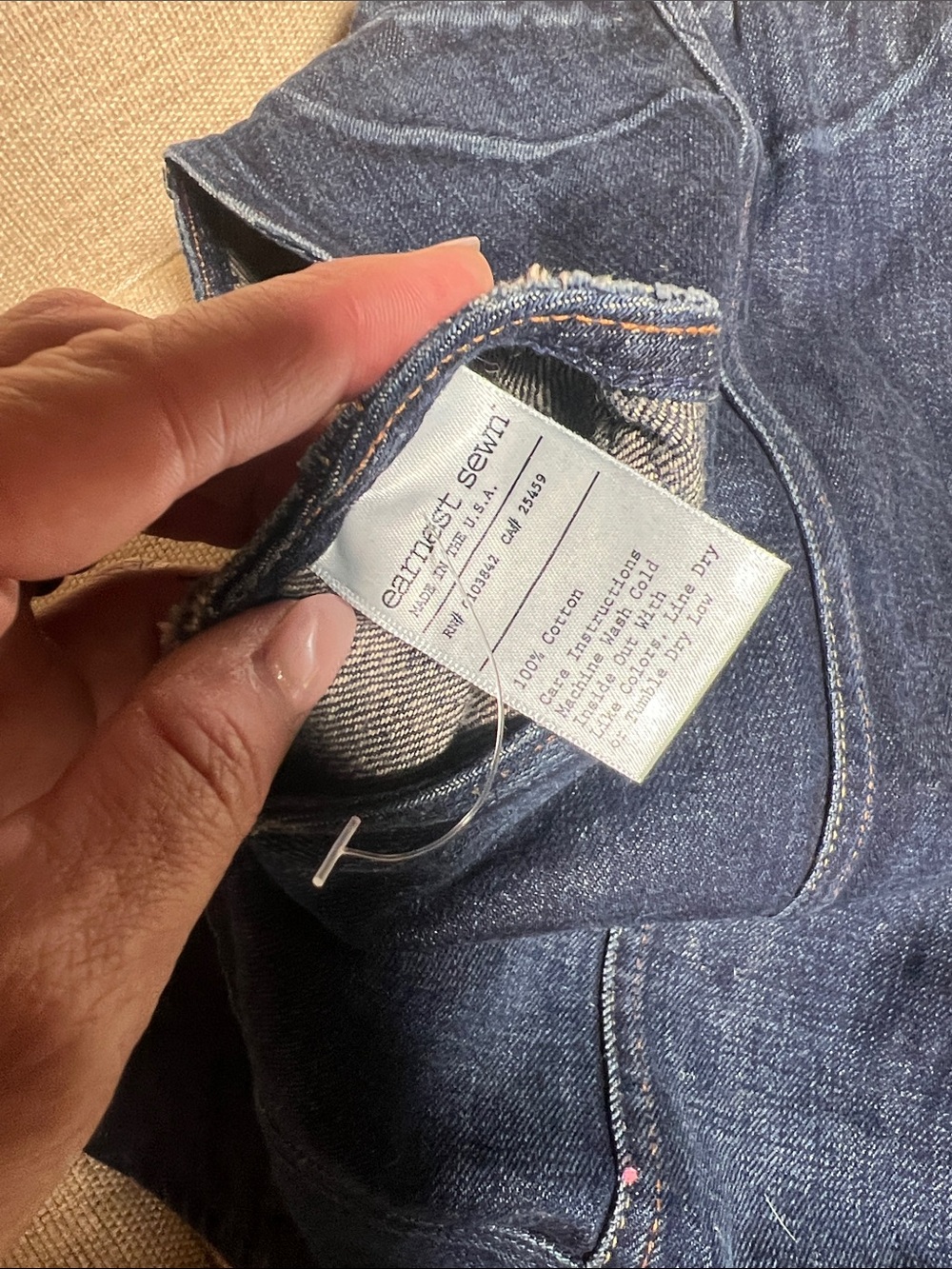 Earnest Sewn denim vest. BNWT. Cooper - Picture 5 of 6